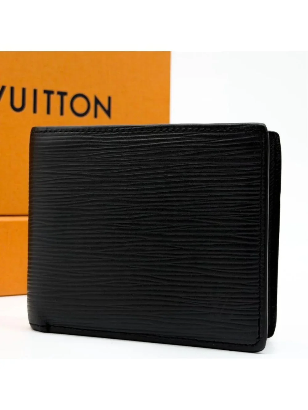 Louis Vuitton Portefeuille Marco NM Black Leather Wallet